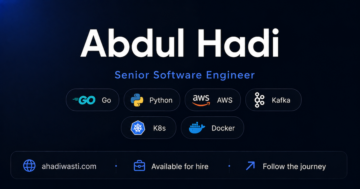 Abdul Hadi | Senior Software Engineer